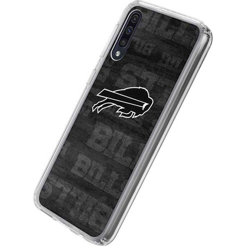 NFL Buffalo Bills Black & White Galaxy A50 Clear Case